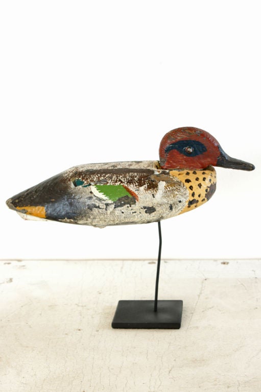 American c. 1930's Pacific Coast Teal Duck Decoy