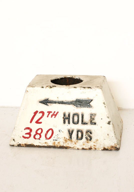 c. 1930's Vintage Iron Golf Marker