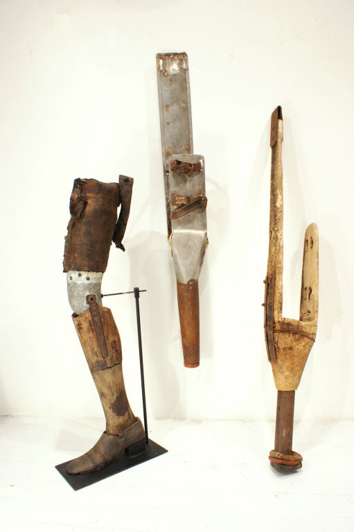 Civil War Era Wooden Peg Leg from Missouri at 1stdibs