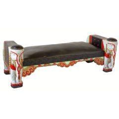 Antique Chicago Oriental Theater Elephant Bench, circa 1906