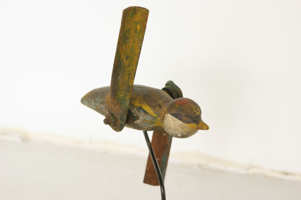 Hummingbird Whirligig Found in New York State, circa 1900 In Good Condition In Santa Monica, CA