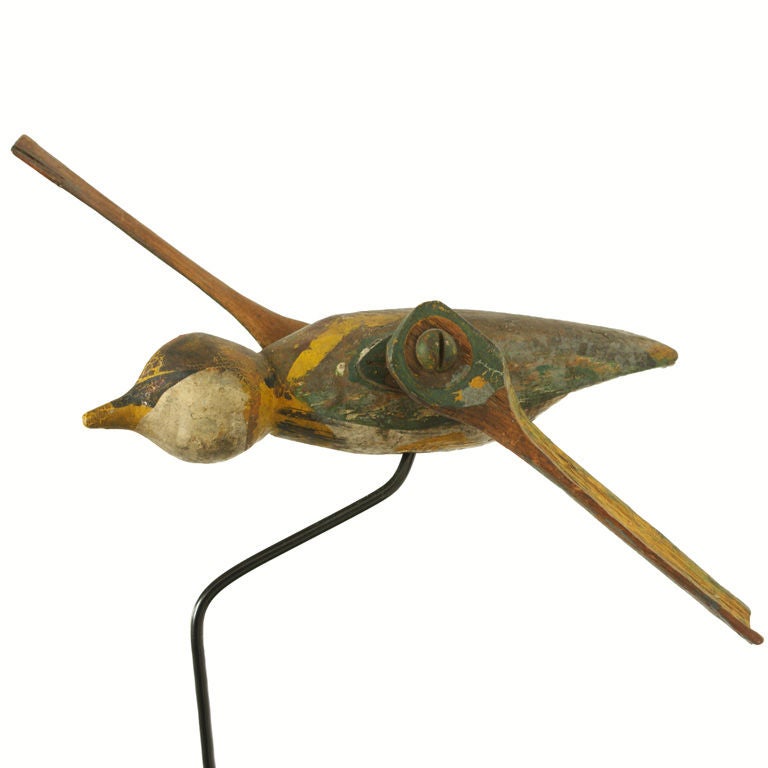 Hummingbird Whirligig Found in New York State, circa 1900