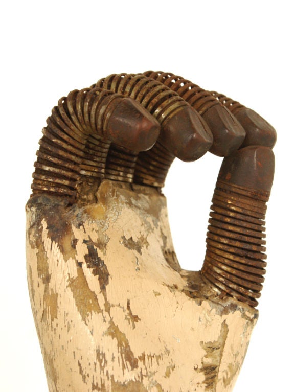 19th Century Articulated Prosthetic Hand at 1stdibs