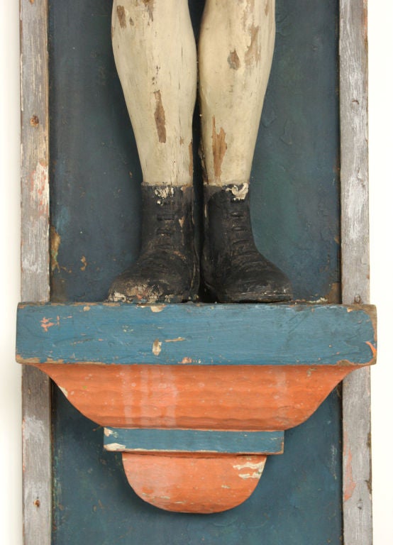 Masonite c. 1920's Carnival Sideshow Boxing Arena Carvings