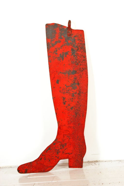 Late 19th Century Iron Boot Trade Sign