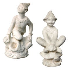 Cast Concrete Garden Pixies, circa 1940s 11