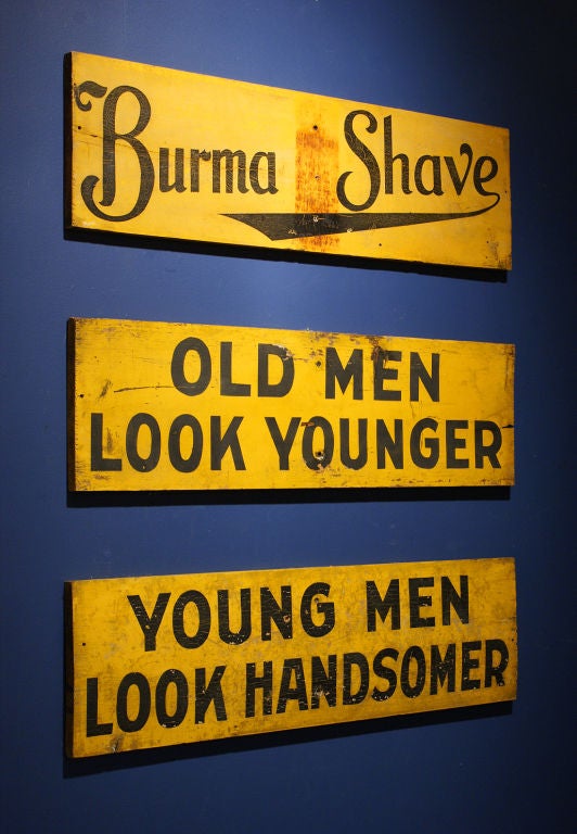 original burma shave signs for sale