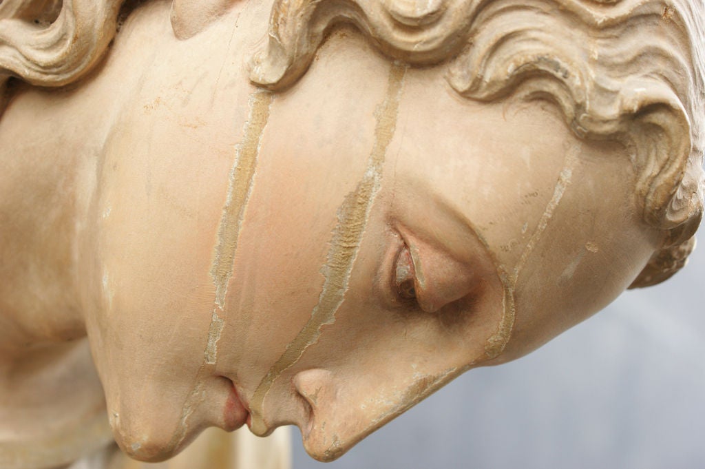 Gesso Angel en bois sculpté de la fin du XIXe siècle en vente