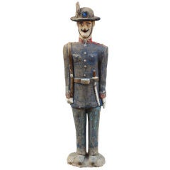 Concrete Soldier Statue circa 1900 Chicago Area Garden 2