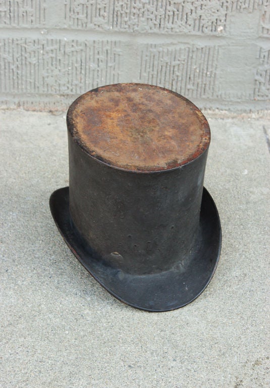 American Late 19th Century Cast Iron Top Hat