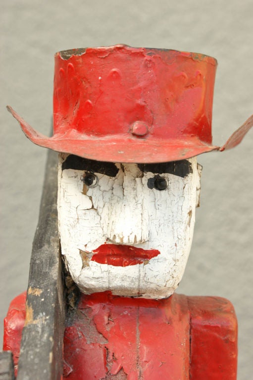 American Folk Art Hunter Carving, circa 1930s For Sale