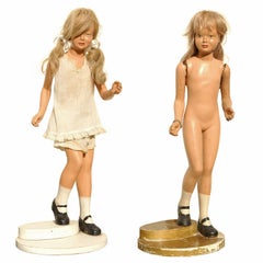 Pair of Circa 1940s Store Display Dolls