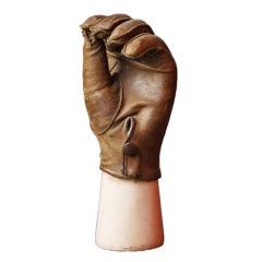 Late 19th Century Prosthetic Hand with Leather Glove 6