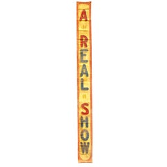 Antique Carnival Midway Sideshow Banner