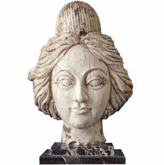 American Carnival Wagon or Band Organ Carved Female Head 2