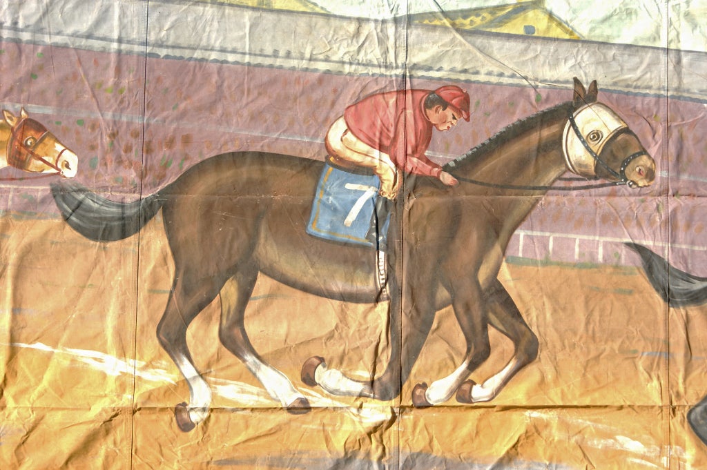 c. 1940's Fred Johnson Signed Sideshow Banner