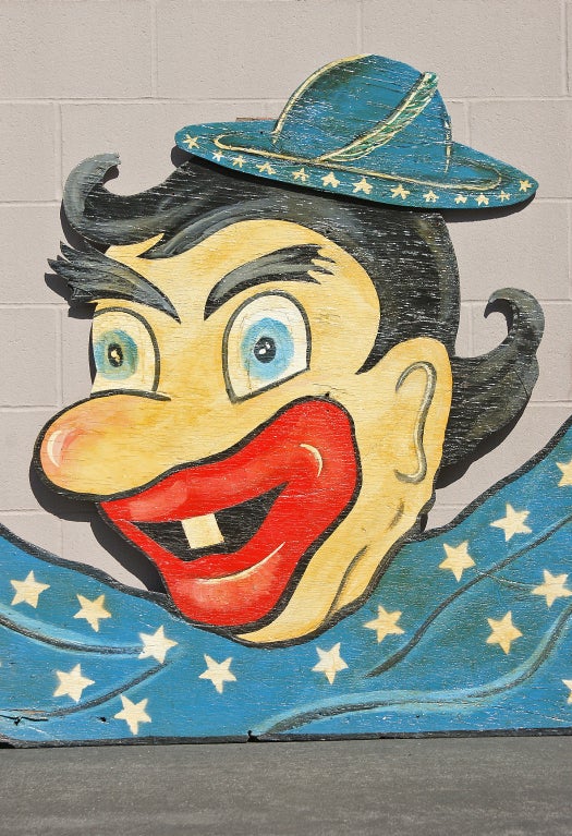 American Vintage Carnival Midway Clown Head Found In Upstate New York