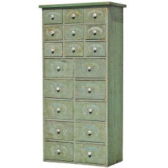 19-Drawer Hand Stenciled Apothecary 2