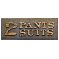 Victorian Era Men's Clothing Store Sign 8