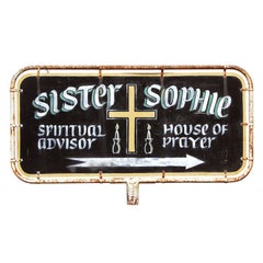 1940s Spiritual Advisor Billboard Sign