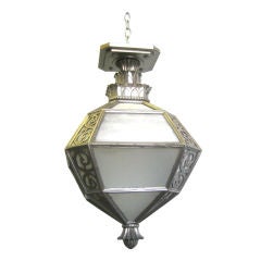 Art Deco surface mount lantern