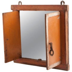 1950's Repurposed Vintage Window Vanity Mirror