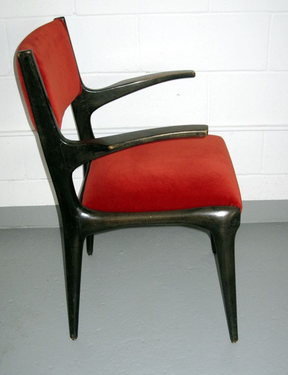 Ebonized Carlo de Carli Desk Chair