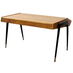 Carlo de Carli Laminated and Ebonized Wood Desk