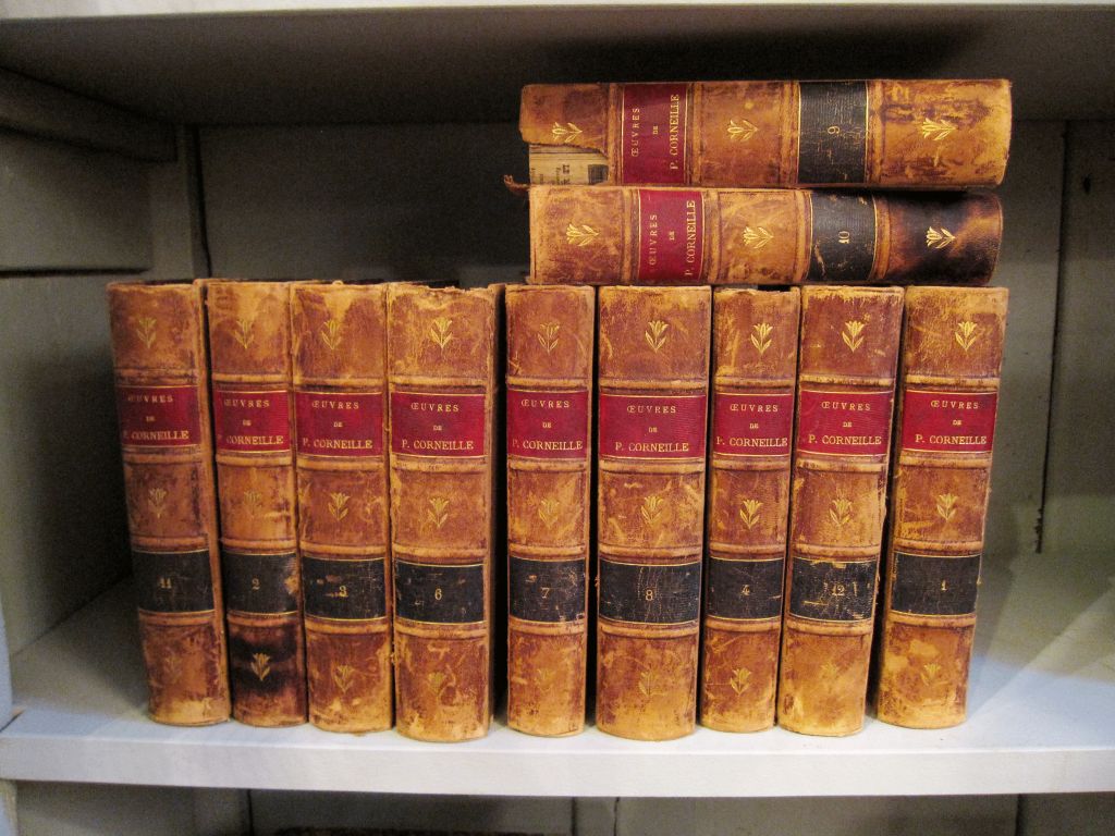 French Collection of Leather Bound 18th Century Books