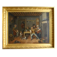 A Beautiful Antique French Fine Oil Painting 18c