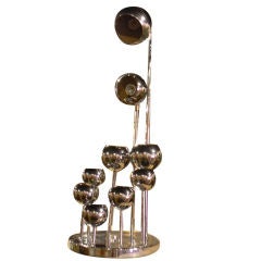 Pair of Mid Century Italian Chrome Lamps