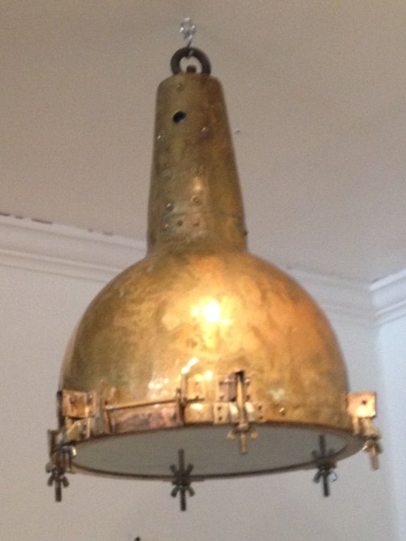 Brass Nautical Fox Spot Light