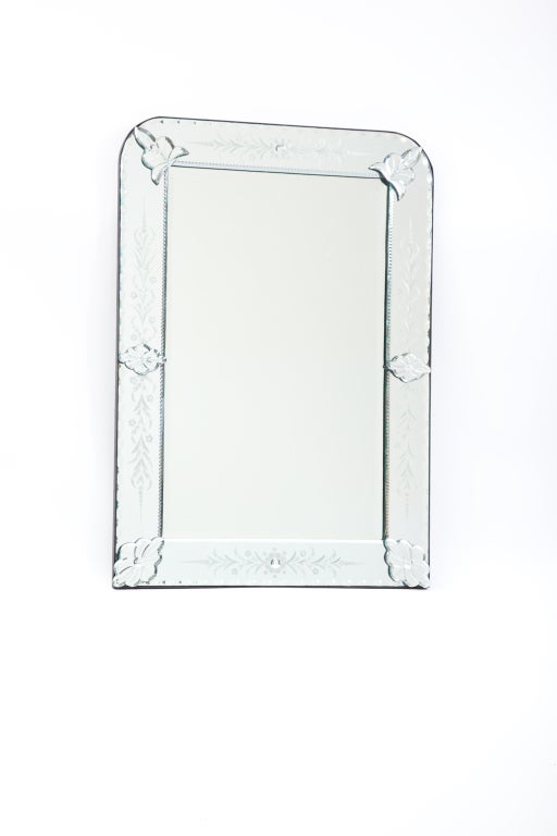 Rounded Edge Venetian Mirror