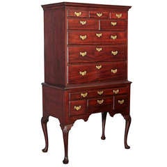 Very Fine Mahogany Queen Anne High Chest
