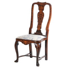 Walnut Queen Anne Side Chair
