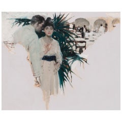 Mixed Media on Paper Illustration by Dean Cornwell