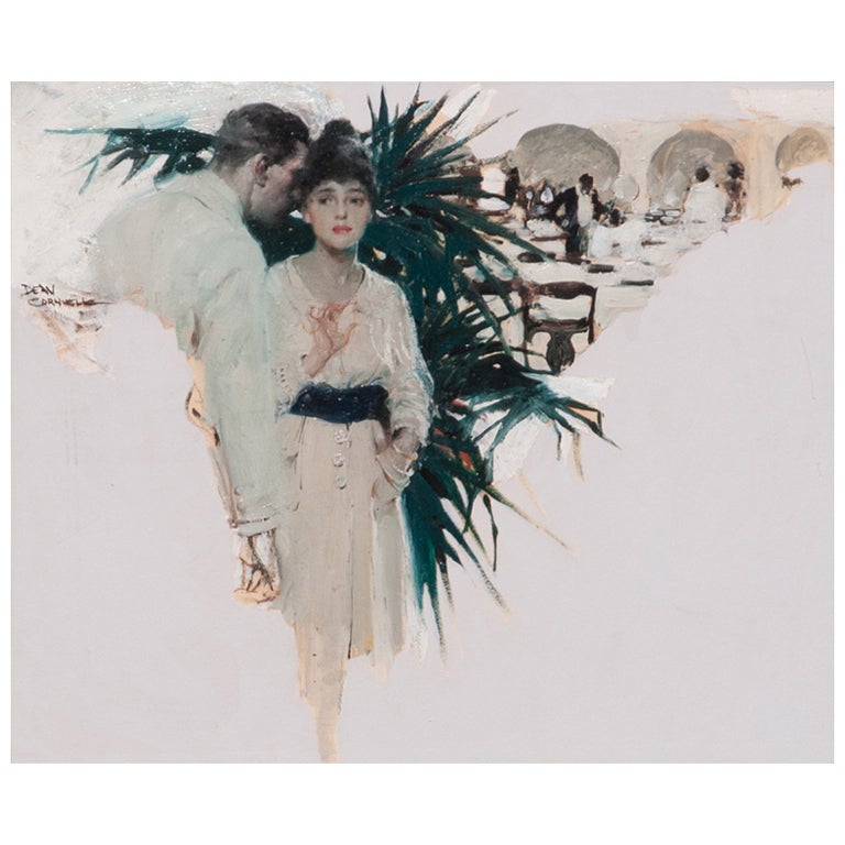 Mixed Media on Paper Illustration by Dean Cornwell