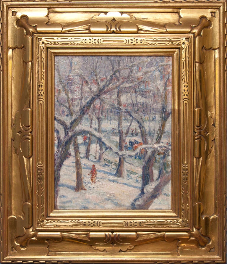 Magnifiquement peintes sur Rittenhouse Square, ces peintures complémentaires illustrent un contraste saisissant entre les arbres et l'hôtel de ville de Philadelphie, PA.  

Chaque tableau mesure :
Hauteur 13.125