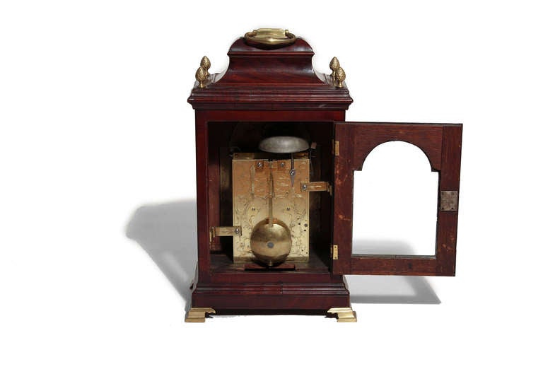 Mahogany Queen Anne Bracket Clock 2