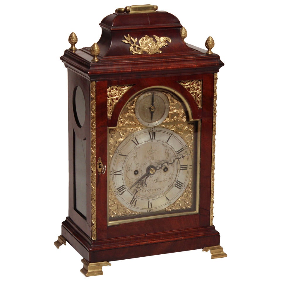 Mahogany Queen Anne Bracket Clock