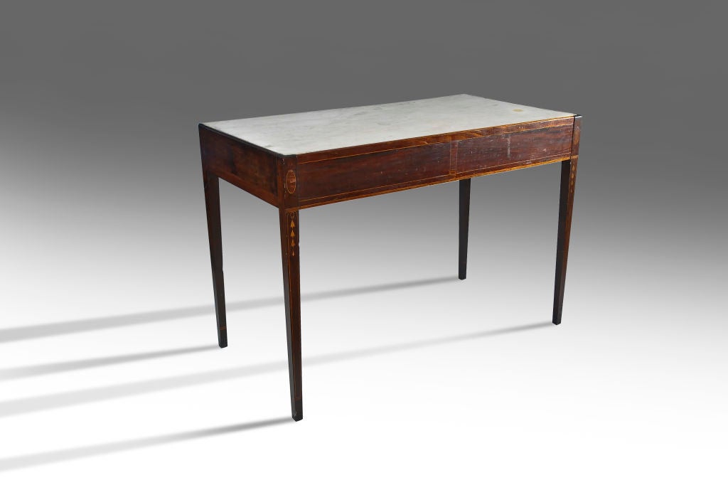 18th Century and Earlier Exceptional Walnut Hepplewhite Console Table
