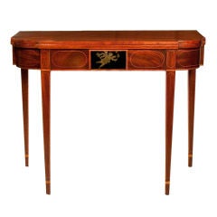 Antique A Rare Mahogany Hepplewhite Card Table