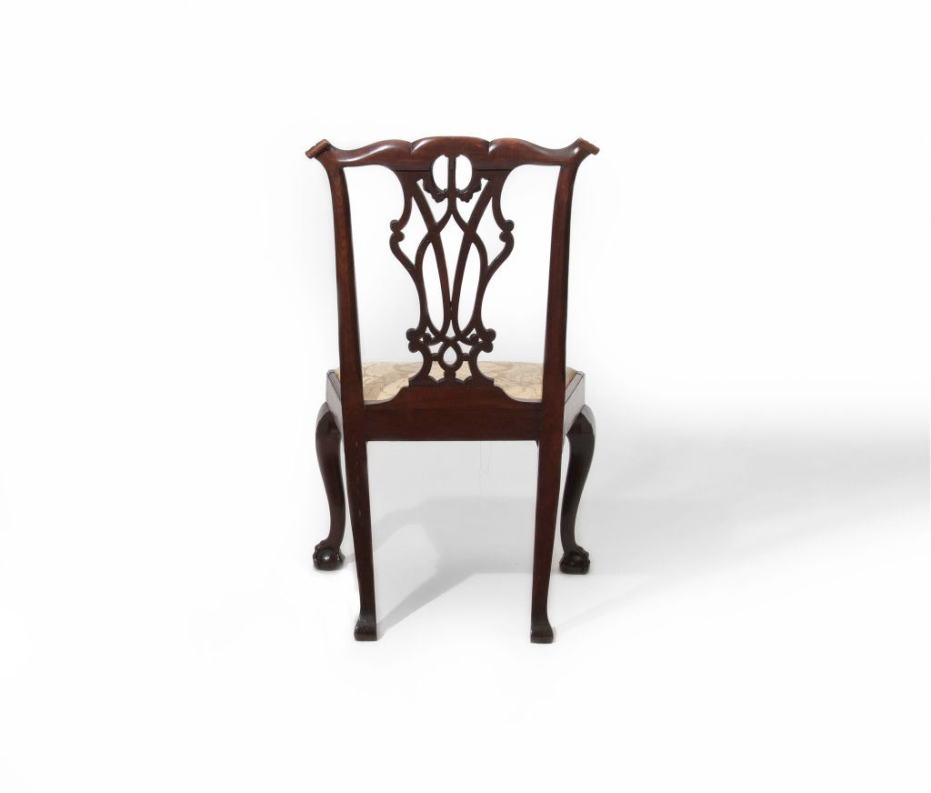 Set of 6 Mahogany Chippendale Side Chairs 1