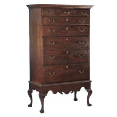 Walnut Chippendale Chest on Frame