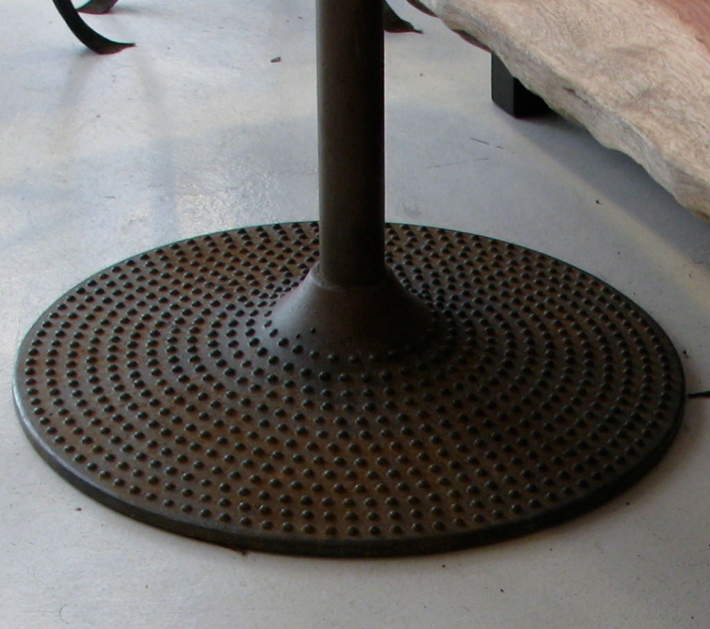 American Pair of Large Industrial Cast Iron Table Bases