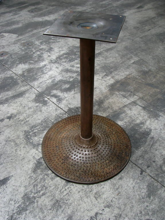 Mid-20th Century Pair of Large Industrial Cast Iron Table Bases