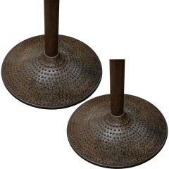 Pair of Small Industrial Cast Iron Table Base