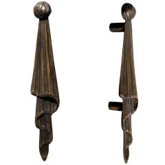 Large Bronze Swag Door Pull