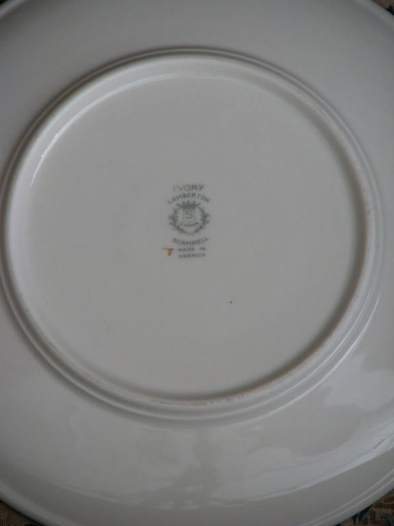 Mid-20th Century Set of Four Cruise Liner Dinner Plates For Sale