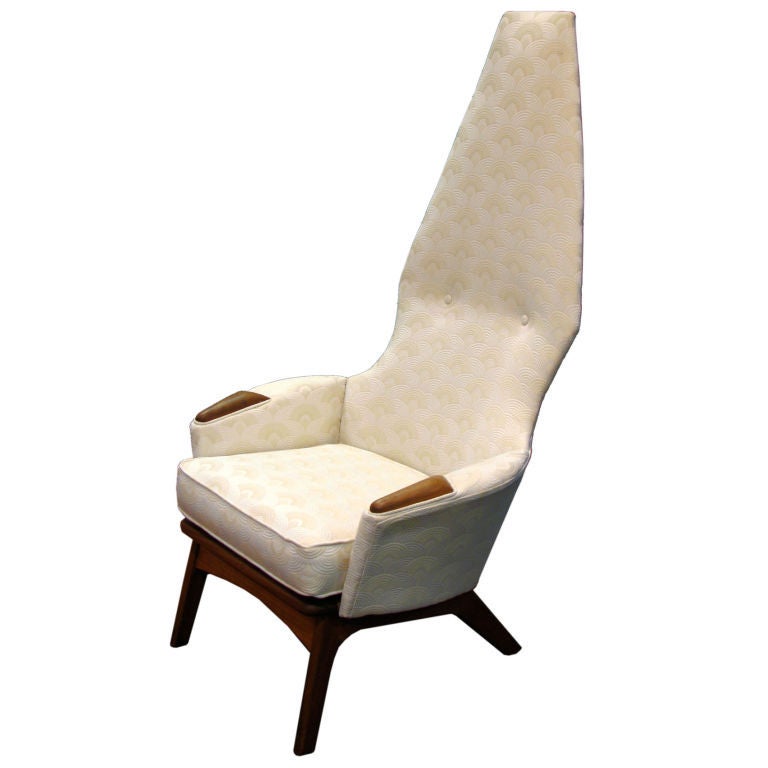 Adrian Pearsall Dramatic High Back Arm Chair